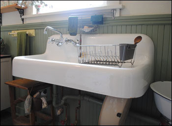 1900s Kitchen Restoration - Wall mount sink